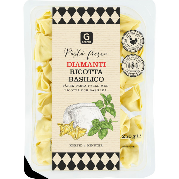 Garant Diamanti Ricotta Basilico