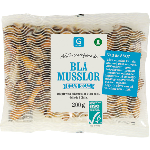 Garant Blåmusslor Utan Skal