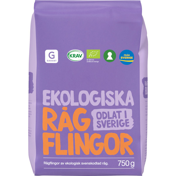 Garant Rågflingor Ekologiska