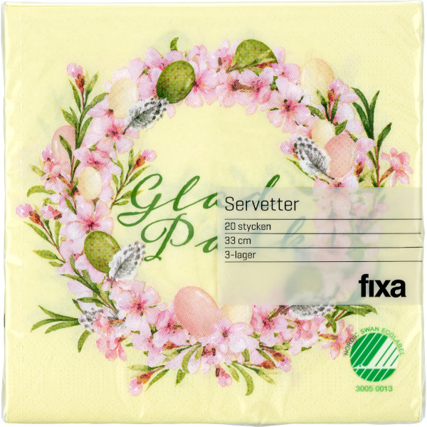 Fixa Servetter Glad Påsk 33cm