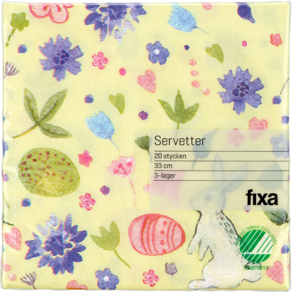 Fixa Servetter Påsk Hare 33cm