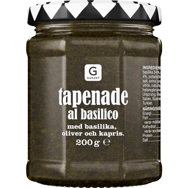 Garant Tapenade Al Basilico