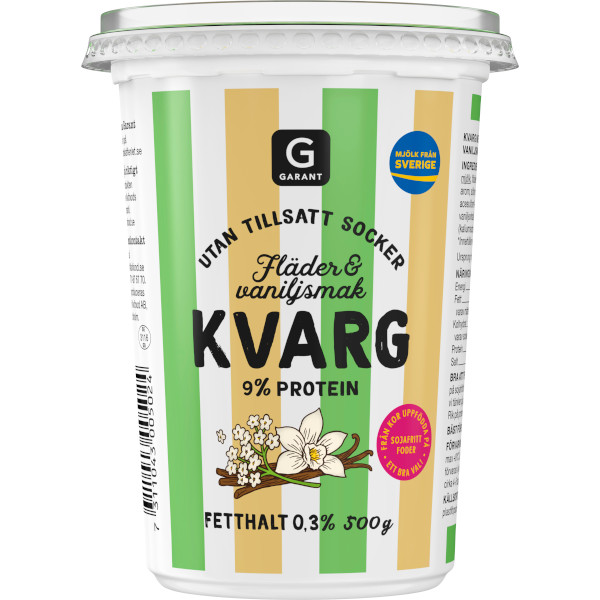 Garant Kvarg Fläder & Vaniljsmak