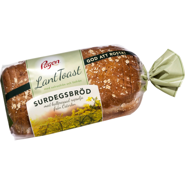 Pågen Lanttoast Surdegsbröd Solosfrön/Linfrön