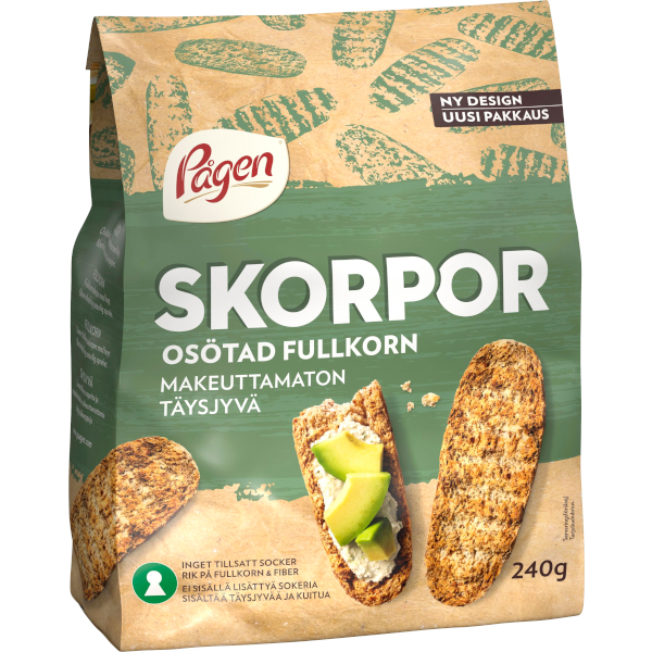 Pågen Skorpor Osötad Fullkorn
