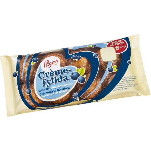 Pågen Crèmefyllda Muffins Blåbär & Vanilj