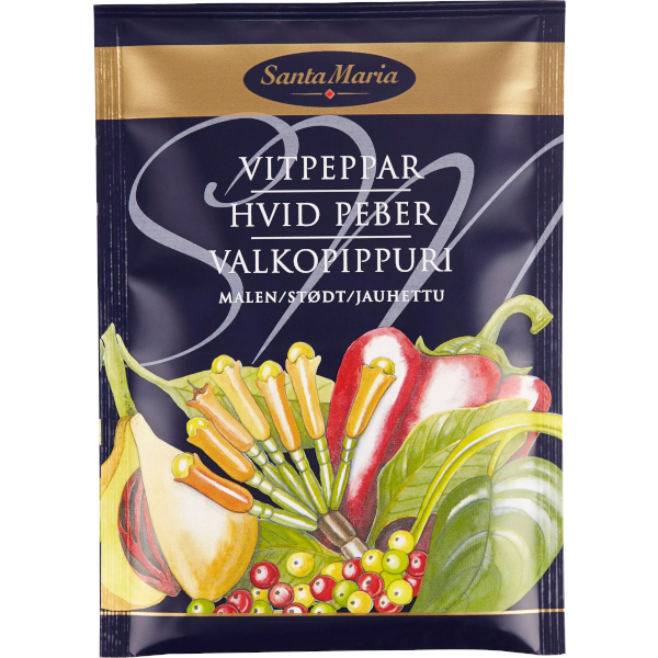 Santa Maria Vitpeppar Malen