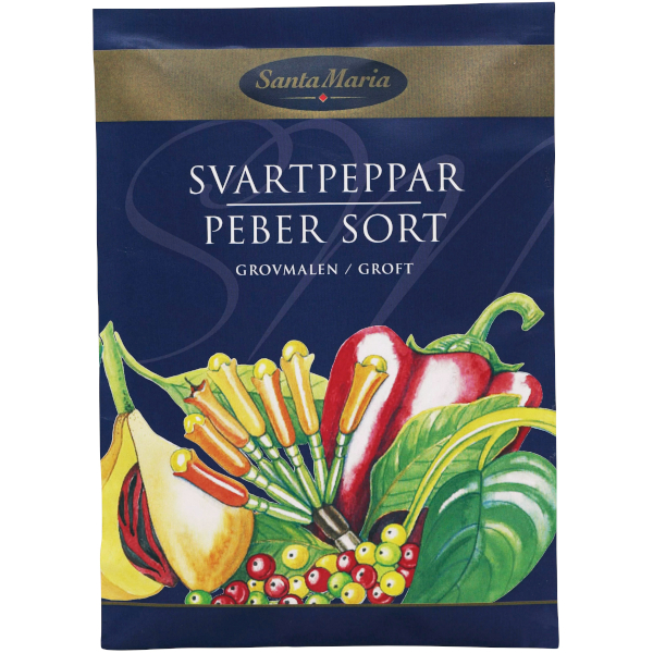 Santa Maria Svartpeppar Grovmalen