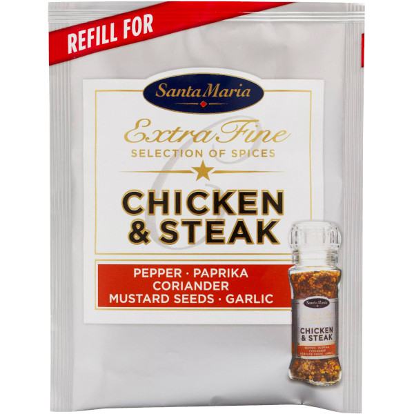 Santa Maria Kryddkvarnsrefill Chicken & Steak