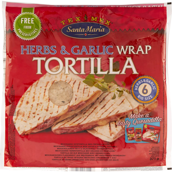 Santa Maria Tortilla Herbs & Garlic