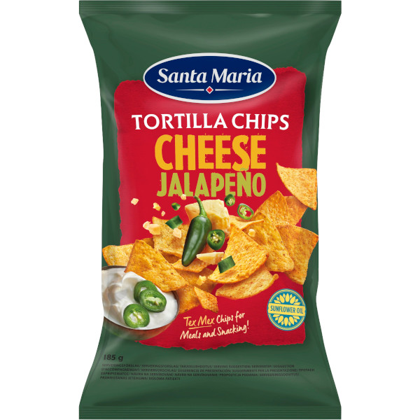 Santa Maria Tortilla Chips Cheese Jalapeño