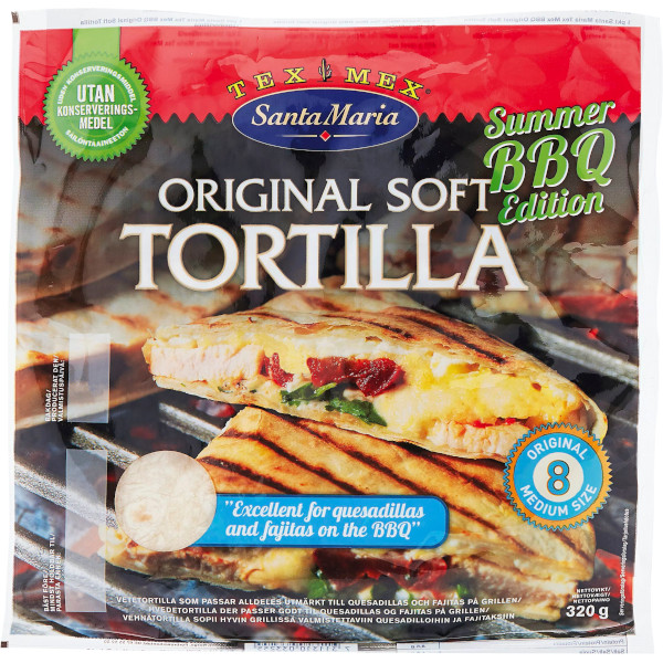 Santa Maria Tortilla Original Medium Summer BBQ Edition