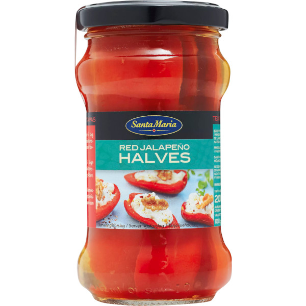 Santa Maria Red Jalapeño Halves