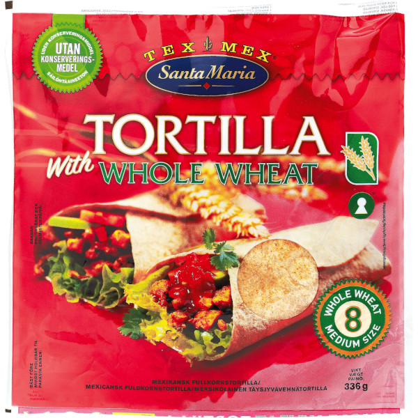 Santa Maria Tortilla Whole Wheat Medium