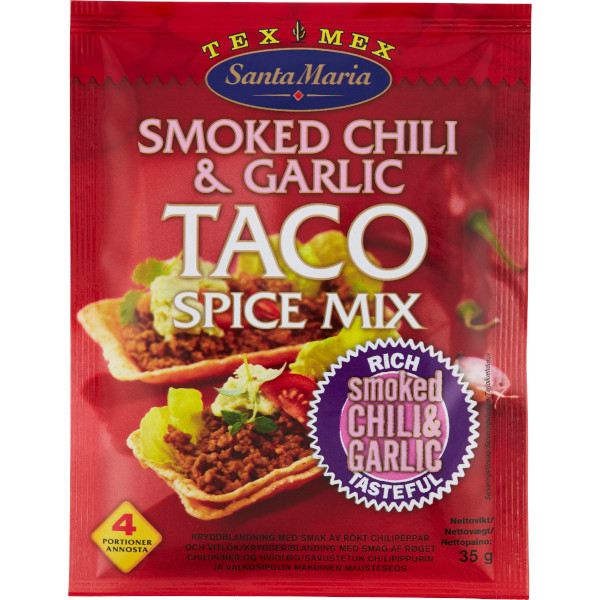 Santa Maria Kryddmix Taco Smoked Chili & Garlic
