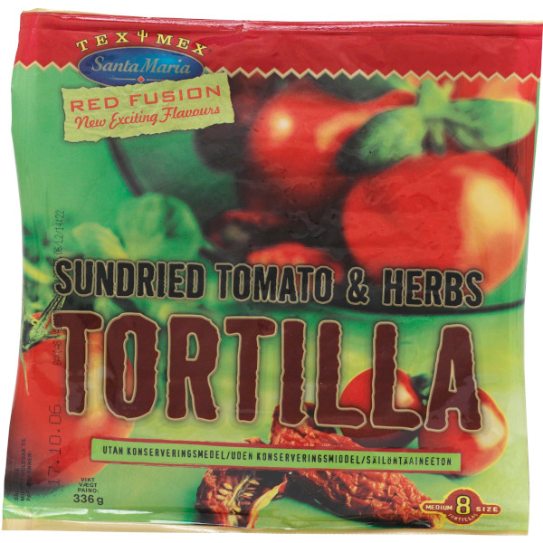 Santa Maria Tortilla Medium Sundried Tomato & Herbs