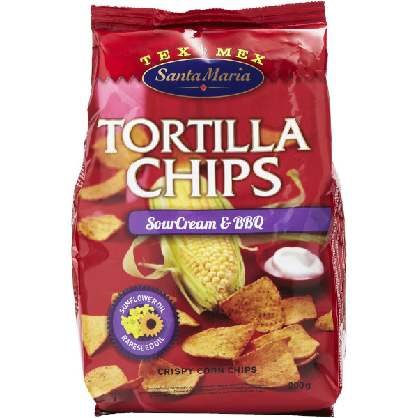 Santa Maria Tortillachips Sourcream & BBQ