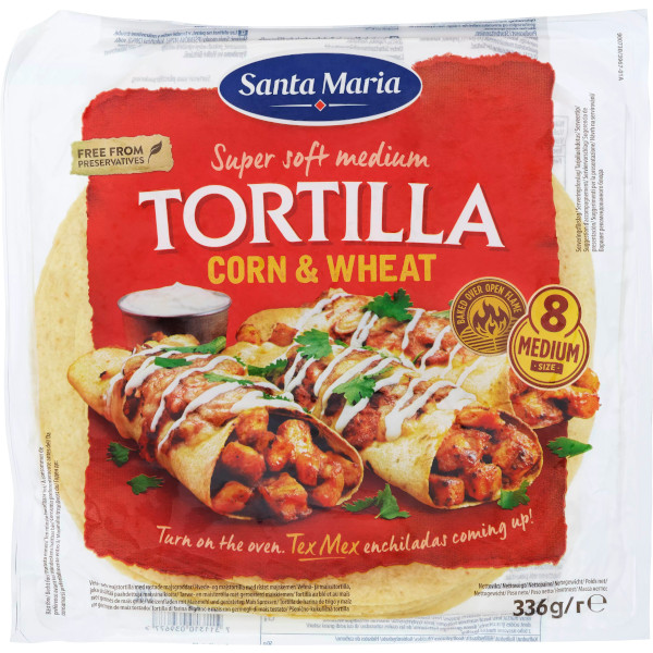 Santa Maria Tortilla Corn & Wheat Medium