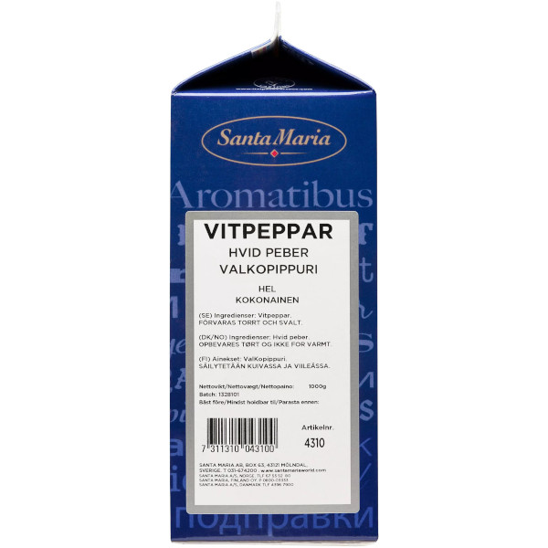 Santa Maria Vitpeppar Hel