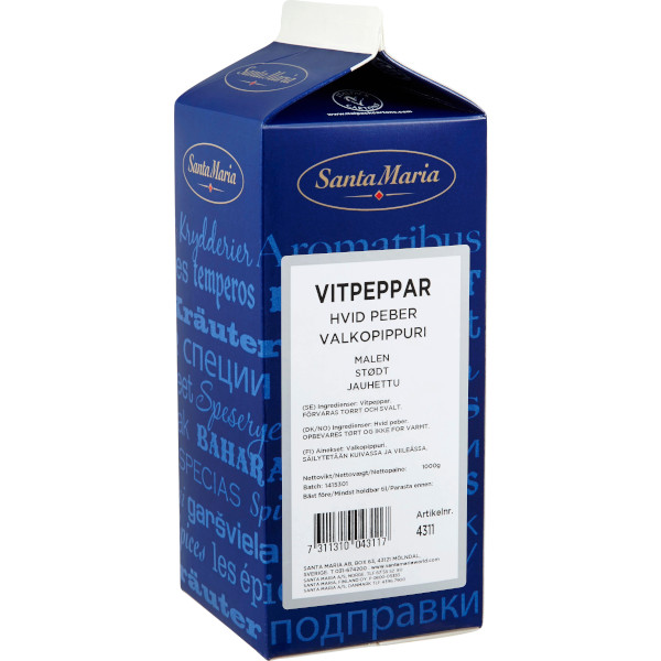Santa Maria Vitpeppar Malen