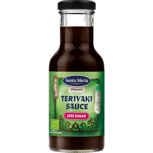 Santa Maria Teriyaki Sauce Less Sugar Organic