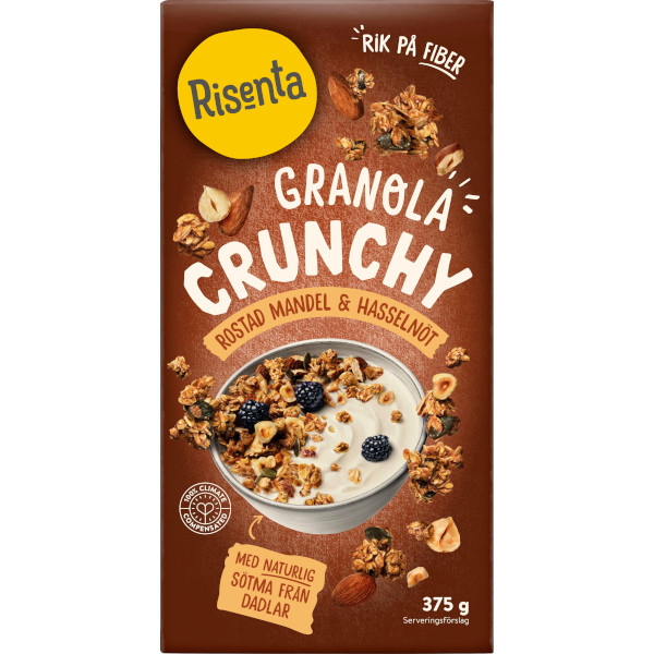 Risenta Crunchy Granola Rostad Mandel & Hasselnöt