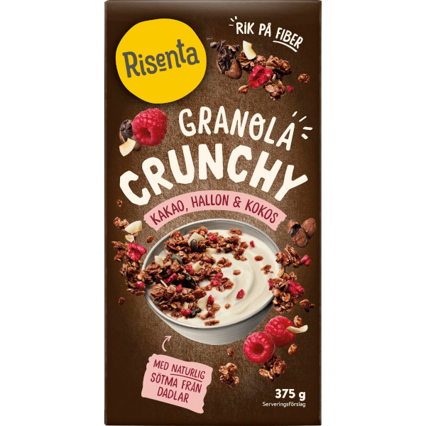 Risenta Crunchy Granola Kakao/Hallon/Kokos