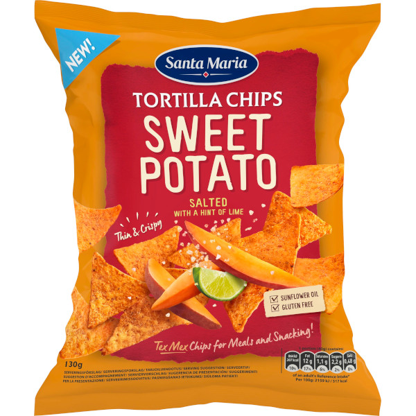 Santa Maria Tortilla Chips Sweet Potato Salted