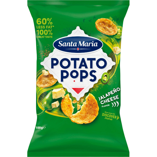 Santa Maria Potato Pops Jalapeño Cheese