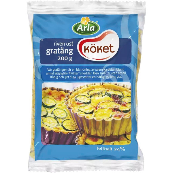 Arla Köket Riven Ost Gratäng