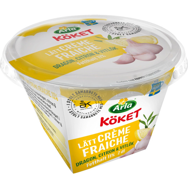 Arla Köket Crème Fraiche Lätt Dragon/Citron/Vitlök
