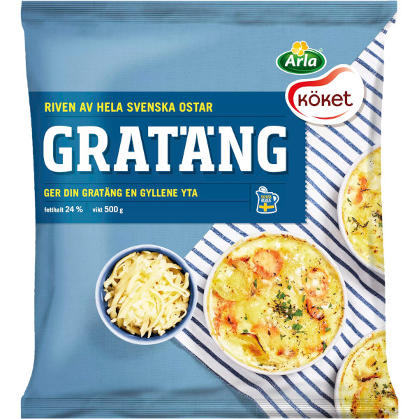 Arla Köket Riven Ost Gratäng