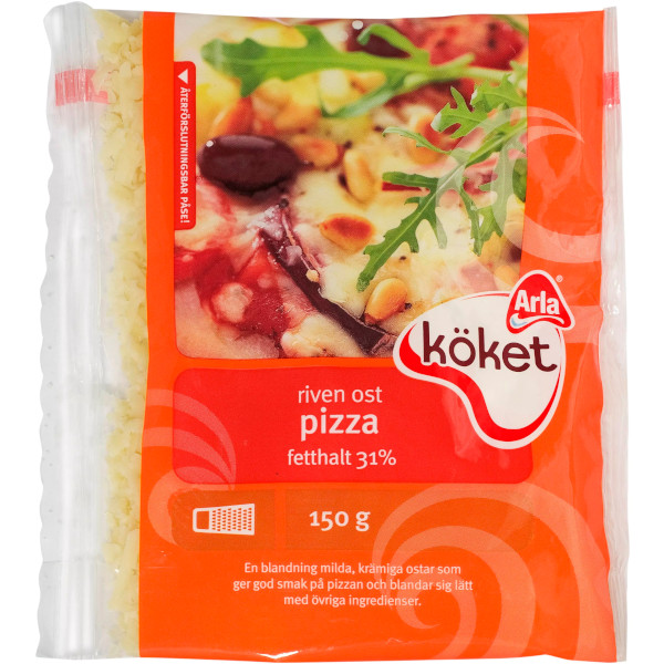 Arla Köket Riven Ost Pizza
