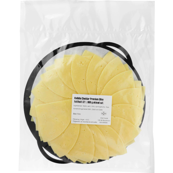 Kvibille Cheddar 32% Skivad