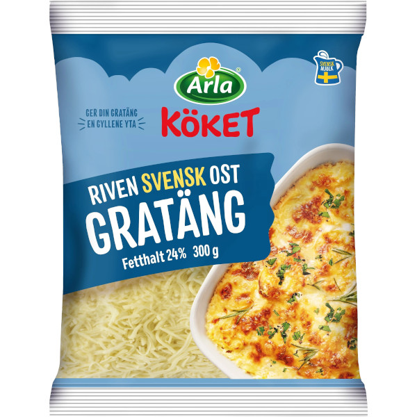 Arla Köket Riven Ost Gratäng
