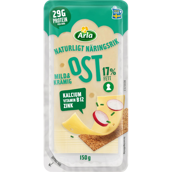 Arla Ost Mild & Krämig Skivad