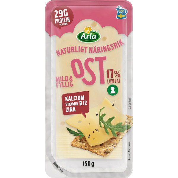 Arla Ost Mild & Fyllig Skivad