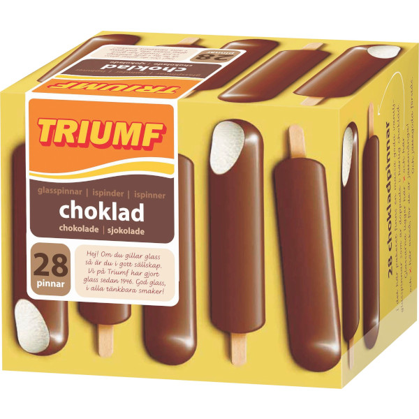 Triumf Glass Glasspinnar Choklad