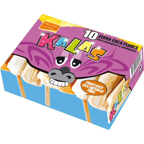 Triumf Glass Kalas Zebra Cola Floats