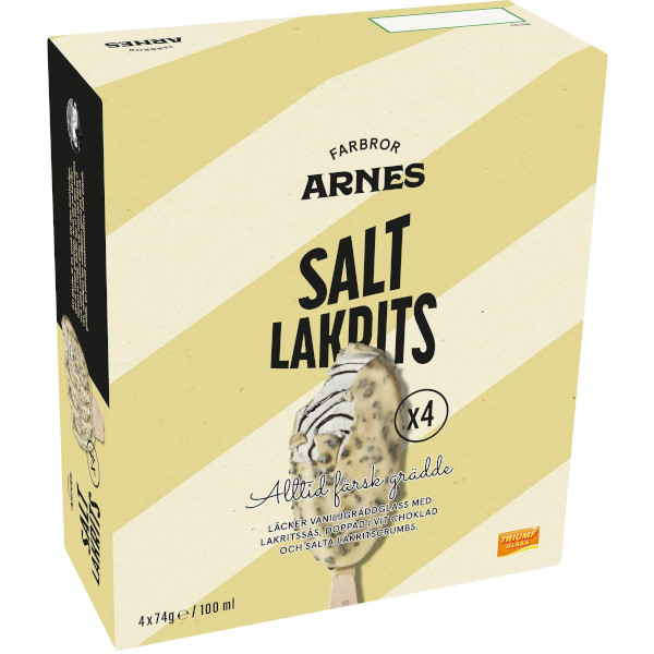 Farbror Arnes Glasspinne Saltlakrits