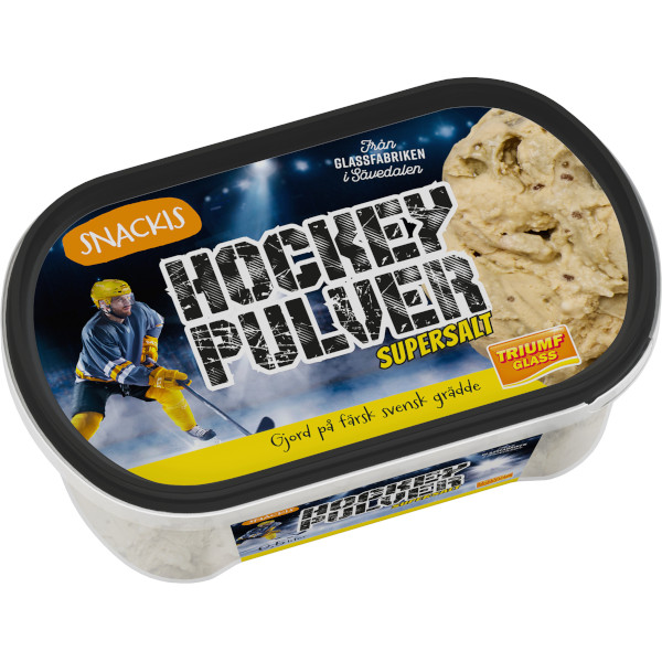 Triumf Glass Gräddglass Hockeypulver Supersalt