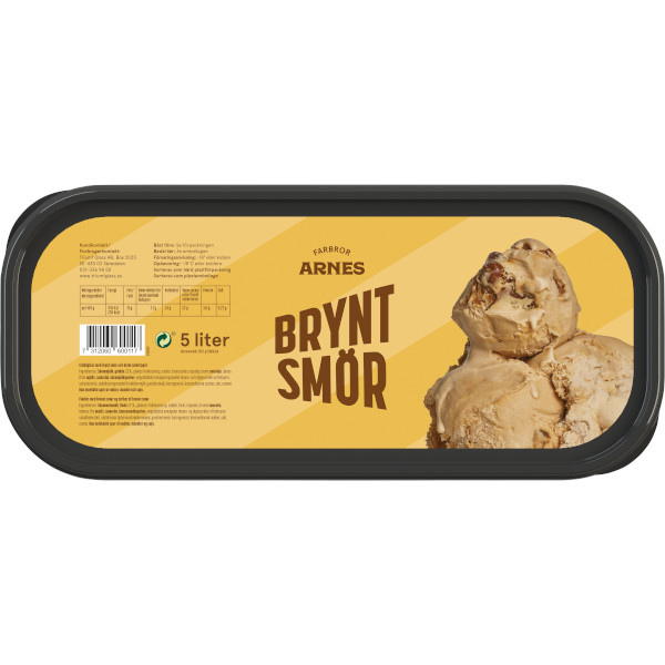 Farbror Arnes Gräddglass Brynt Smör
