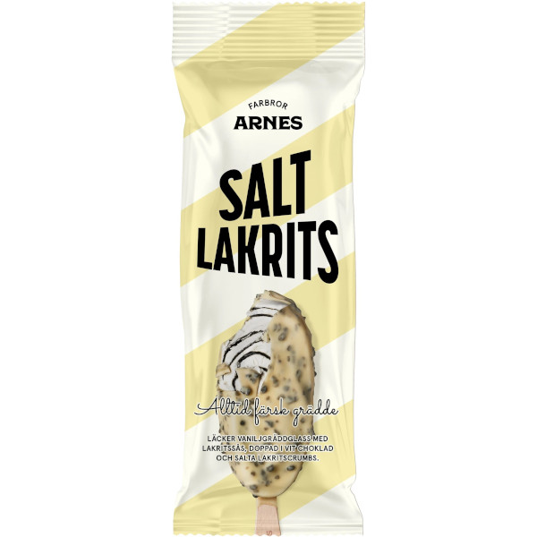 Farbror Arnes Glasspinne Saltlakrits
