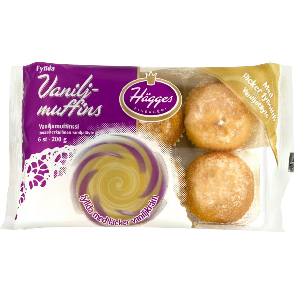 Hägges Vaniljmuffins Fyllda