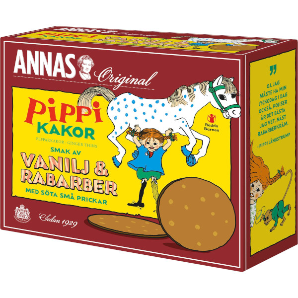 Annas Pippikakor Vanilj & Rabarber