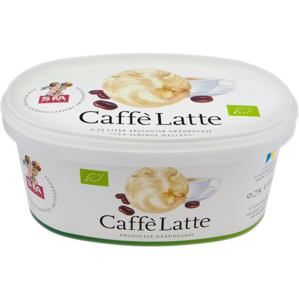 SIA Glass Gräddglass Caffè Latte Ekologisk