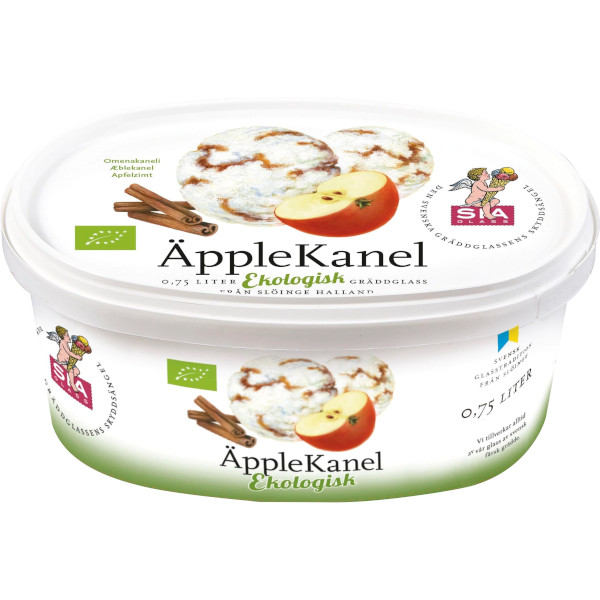 SIA Glass Gräddglass Äpple/Kanel Ekologisk