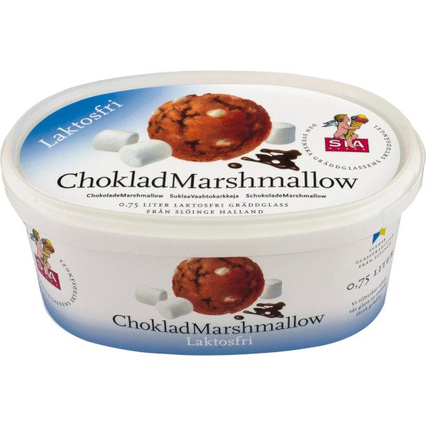 SIA Glass Gräddglass Choklad/Marshmallow Laktosfri