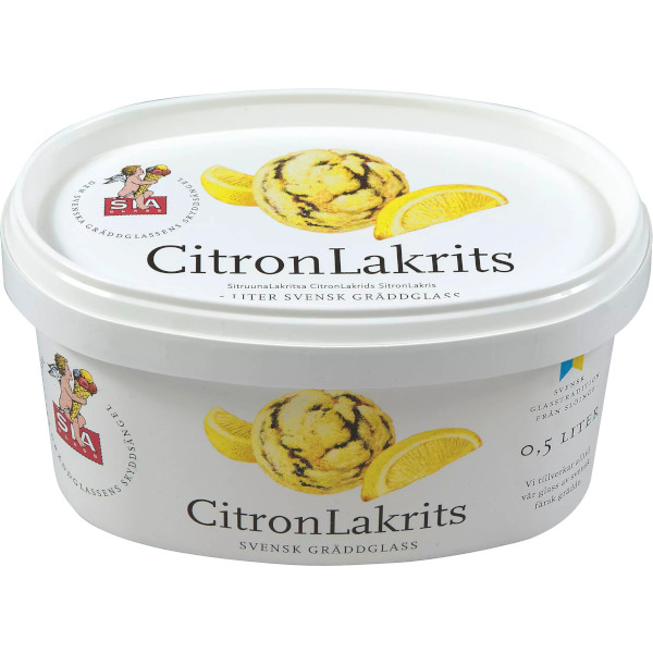 SIA Glass Gräddglass Citron/Lakrits