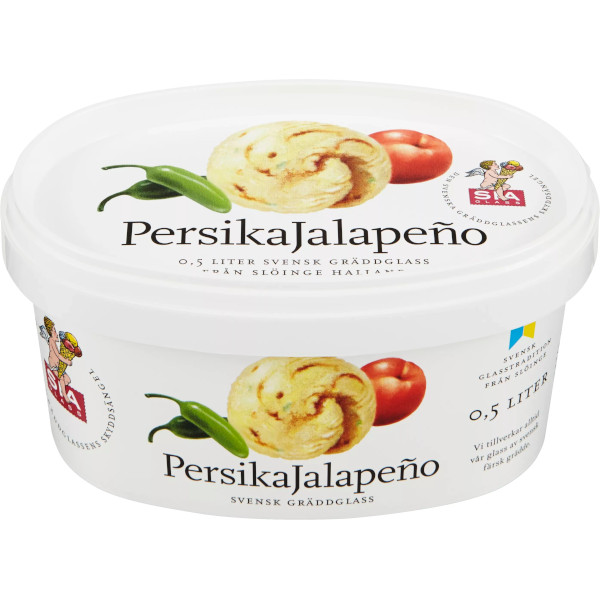 SIA Glass Gräddglass Persika/Jalapeño